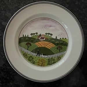 Villeroy & Boch Design Naif Hunter & Dog Salad Plate